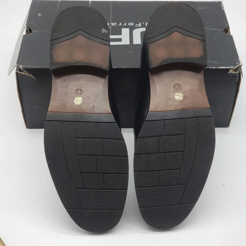 JF J Ferrar DANE 014-2903 Men’s Black Lace-Up Dress Shoes Size 11M Formal Oxford